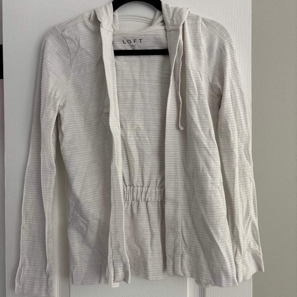 LOFT open sweater hoodie